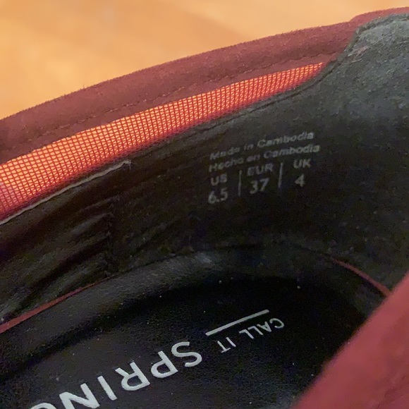 Call It Spring Burgundy Heels - Picture 5 of 6